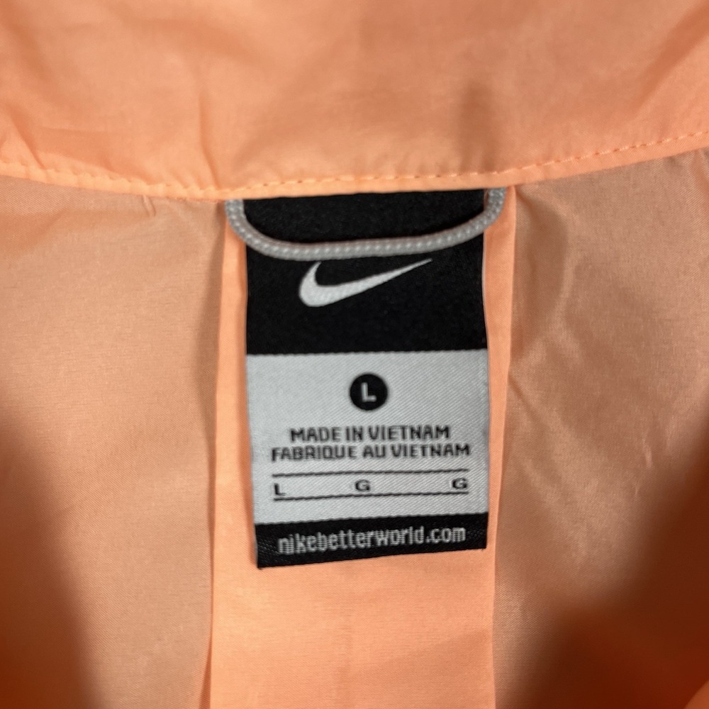 Nike Gradient Reflective Running Vest Womens Large‎ Ombre Orange Full Zip/Pocket - Picture 2 of 10